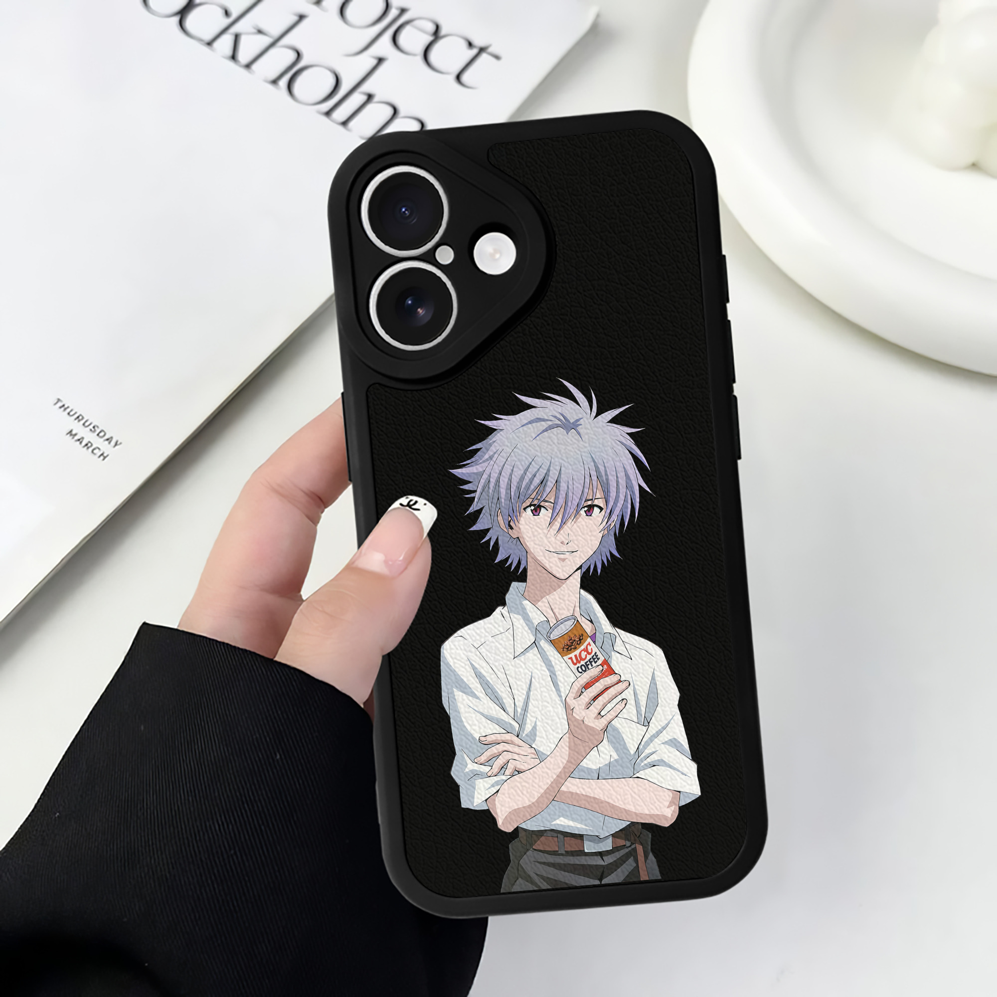 （画像用） EVA 新世紀エヴァンゲリオン 【iPhone 16シリーズ対応】シリコンスマホケース（レザー調） 材質：シリコン